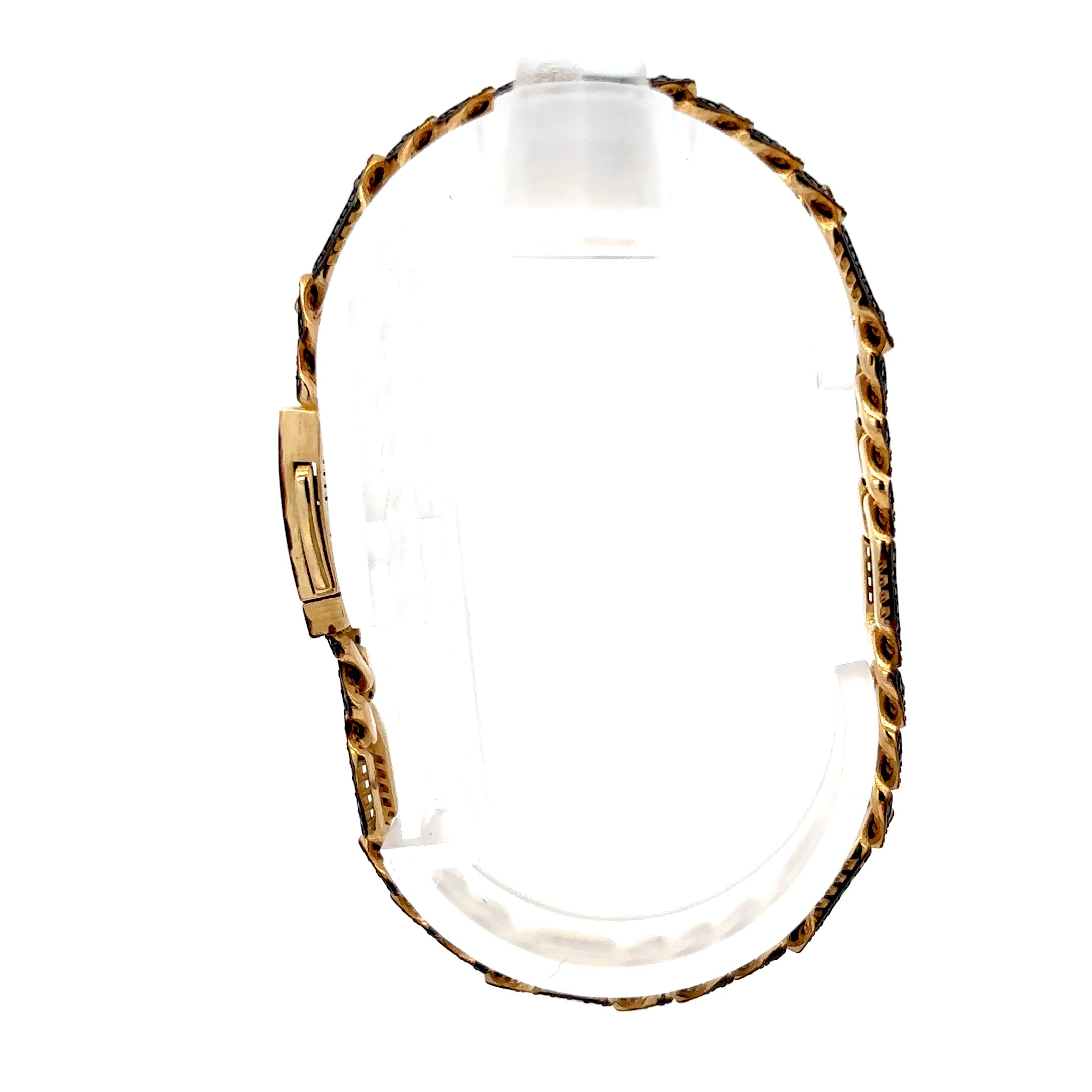 PULSERA DE ORO 14K CON BROCHE