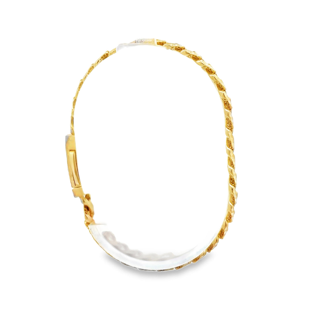 PULSERA DE ORO 14K CON BROCHE