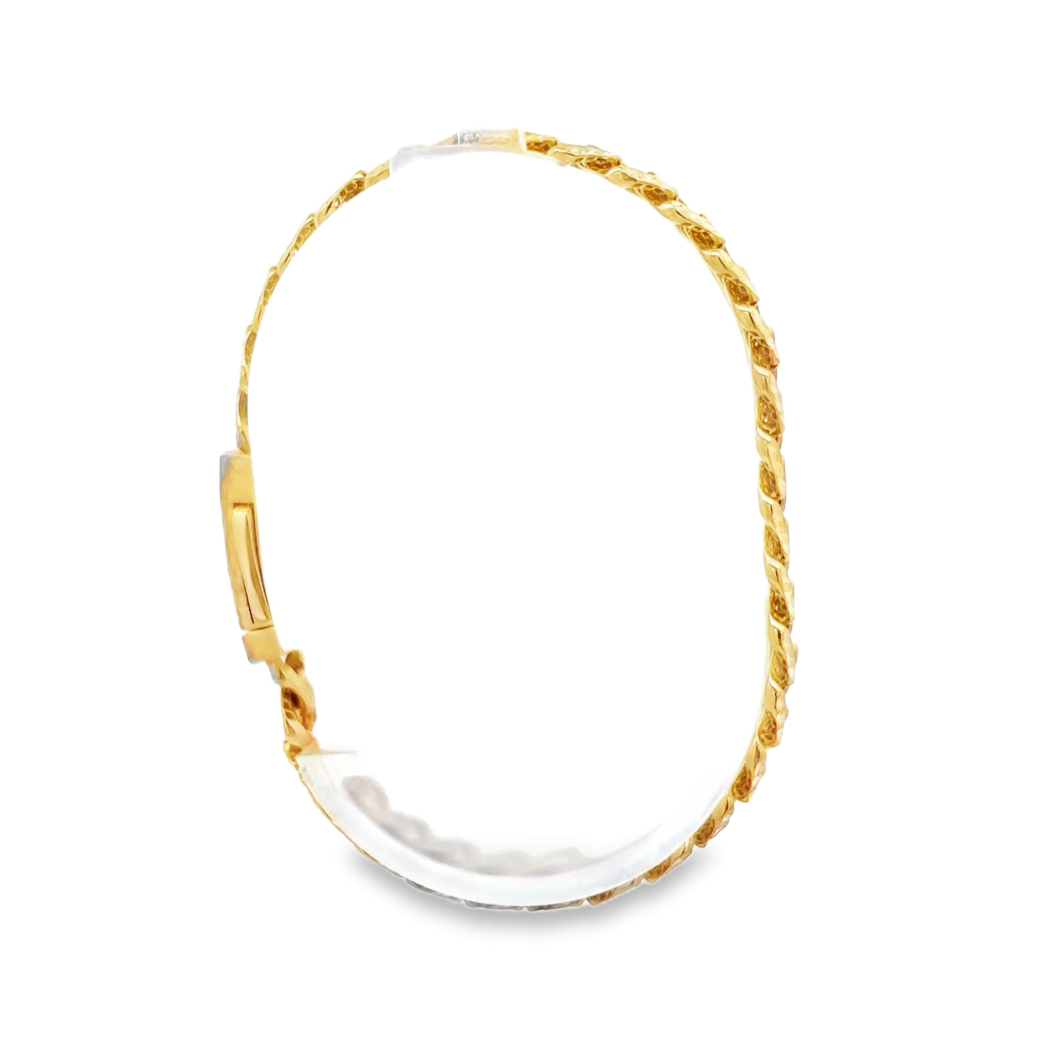 PULSERA DE ORO 14K CON BROCHE