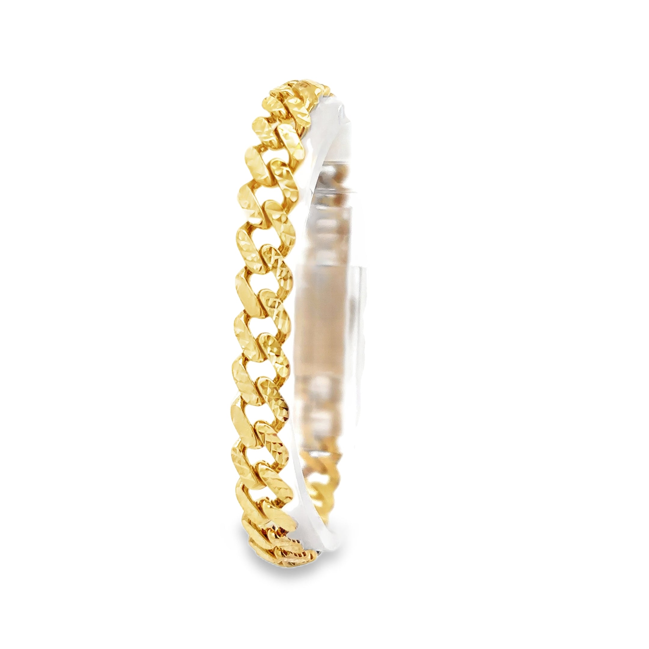 PULSERA DE ORO 14K CON BROCHE