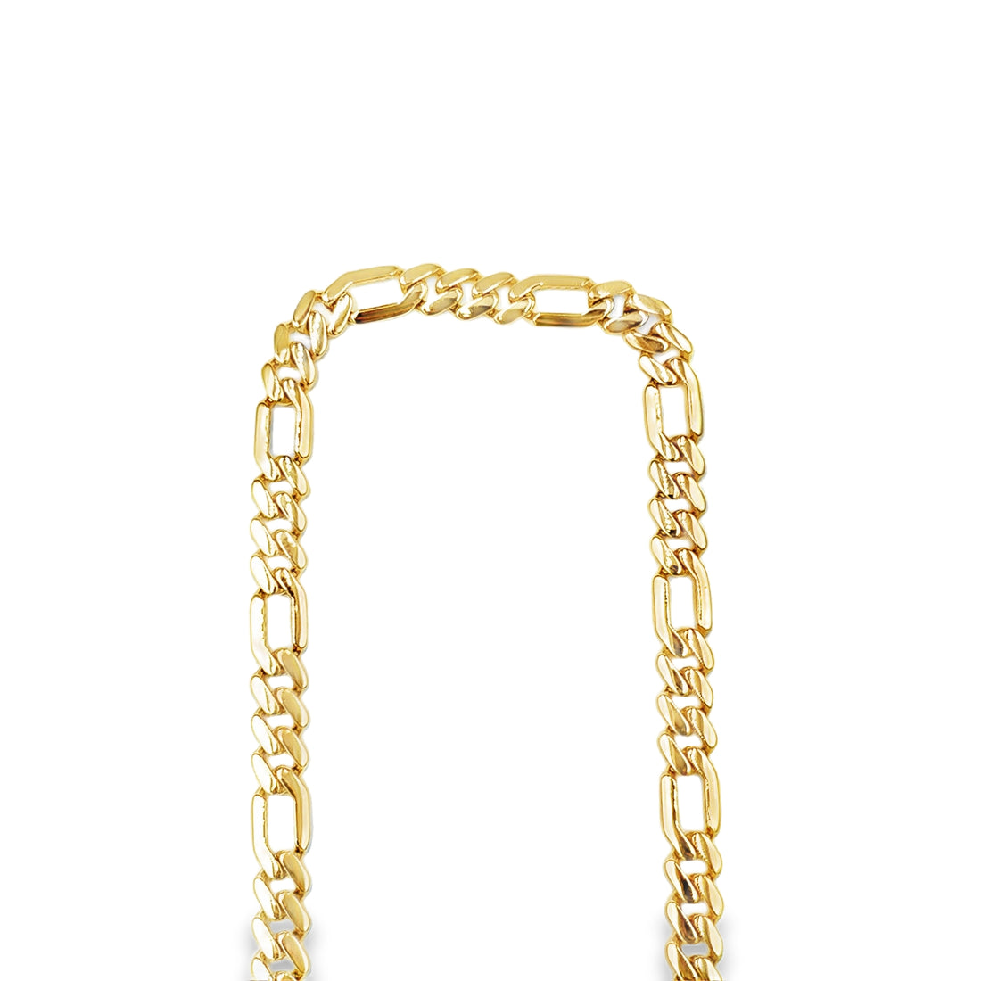 Cadena Clásica Oro 14K con Cierre en Zirconia Negra