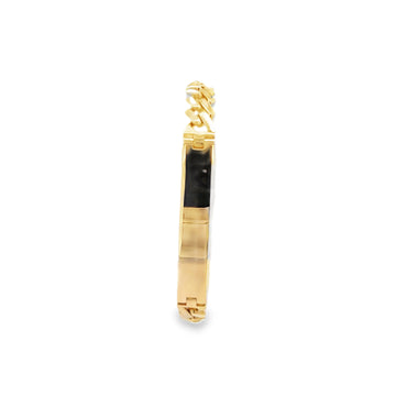 Esclava Moderna de Oro 14K con Broche en Zirconia Blanca