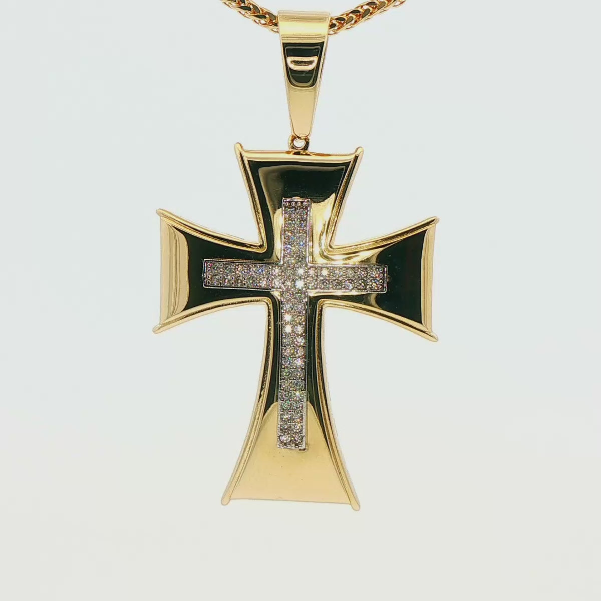 DIJE DE CRUZ EN ORO DE 14K