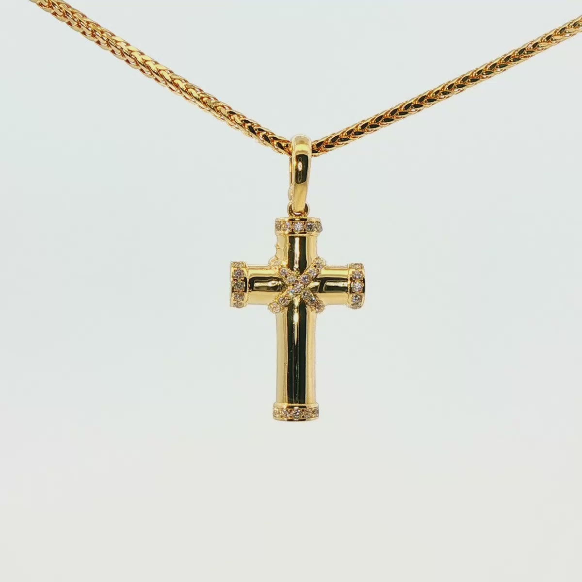 DIJE DE CRUZ EN ORO DE 14K