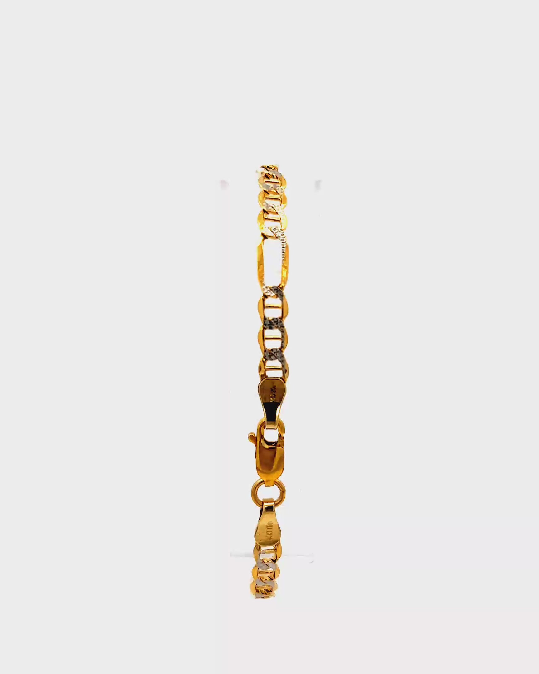 PULSERA DE TEJIDO ESPECIAL DE ORO 14K