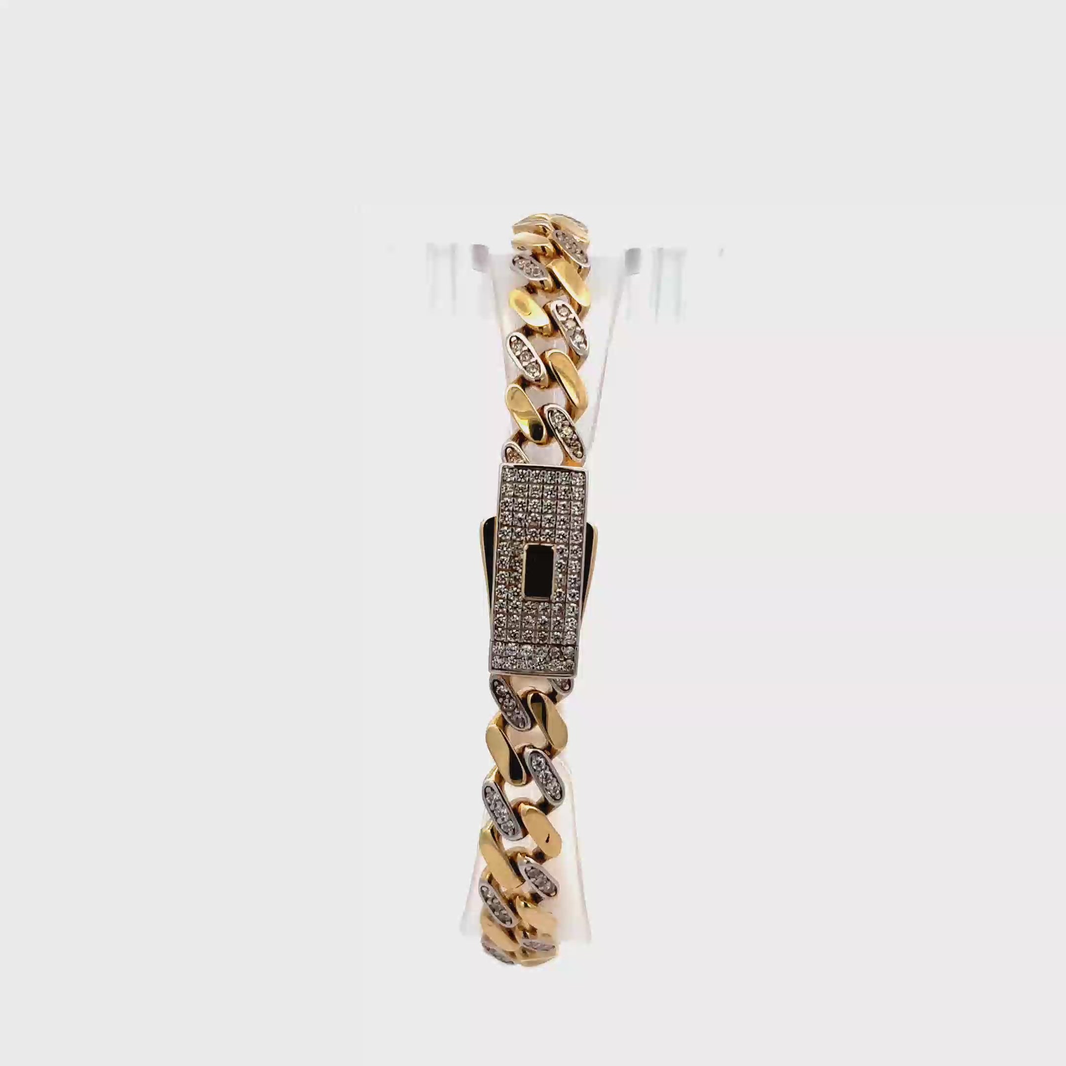 PULSERA DE ORO 14K CON BROCHE