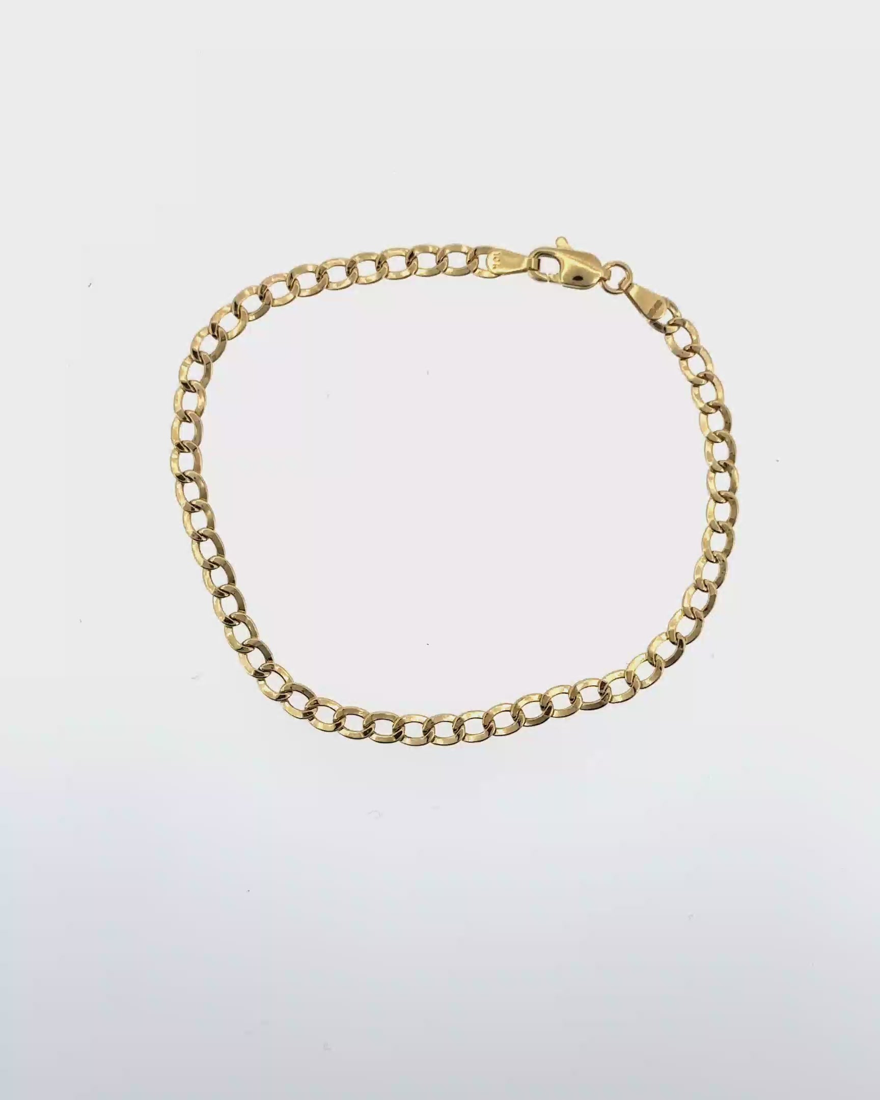 PULSERA CUBANA ORO AMARILLO