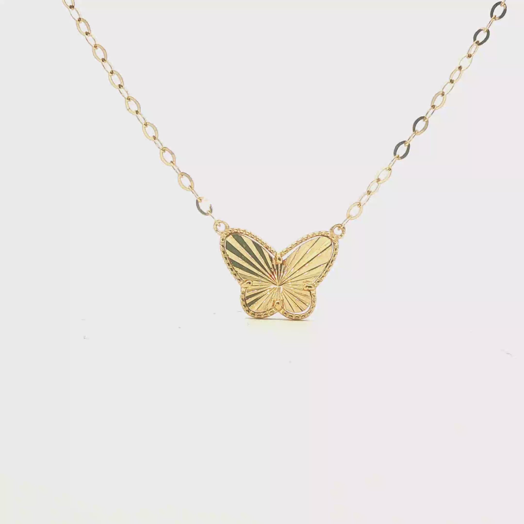 Gargantilla de Mariposa en Oro 14K