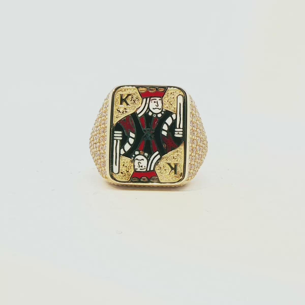 ANILLO DE CABALLERO EN ORO DE 14K