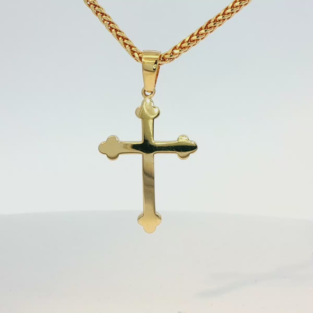 DIJE DE CRUZ EN ORO DE |4K