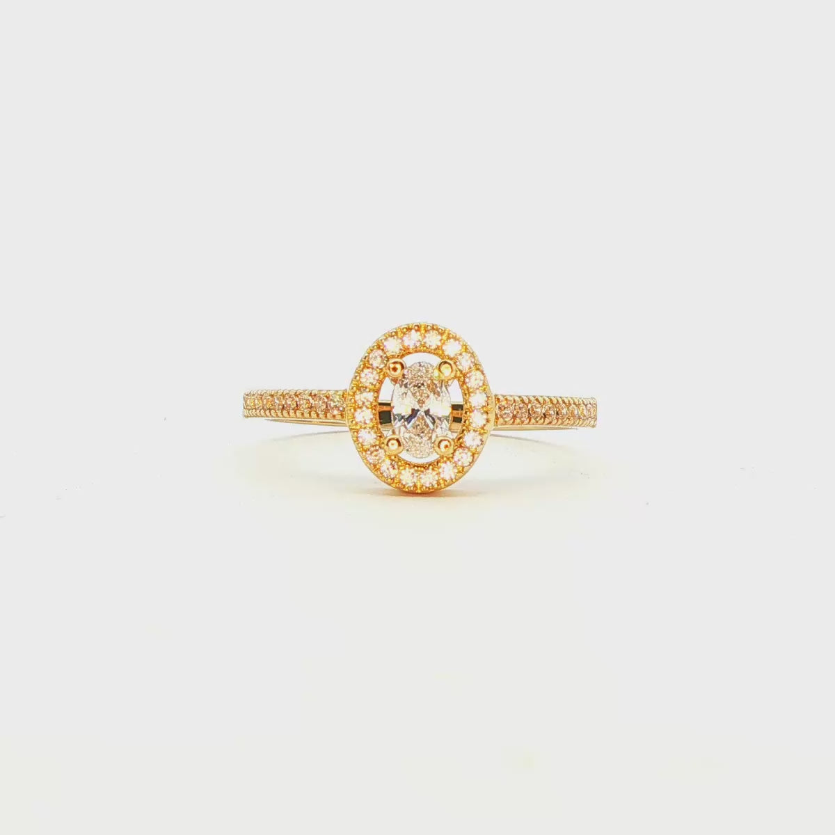 ANILLO DE ORO AMARILLO 14K CON ZIRCONIA