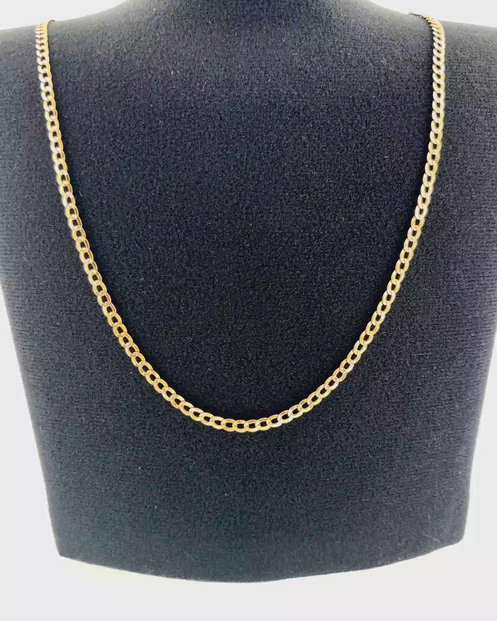 CADENA CUBANA DE ORO PAVE