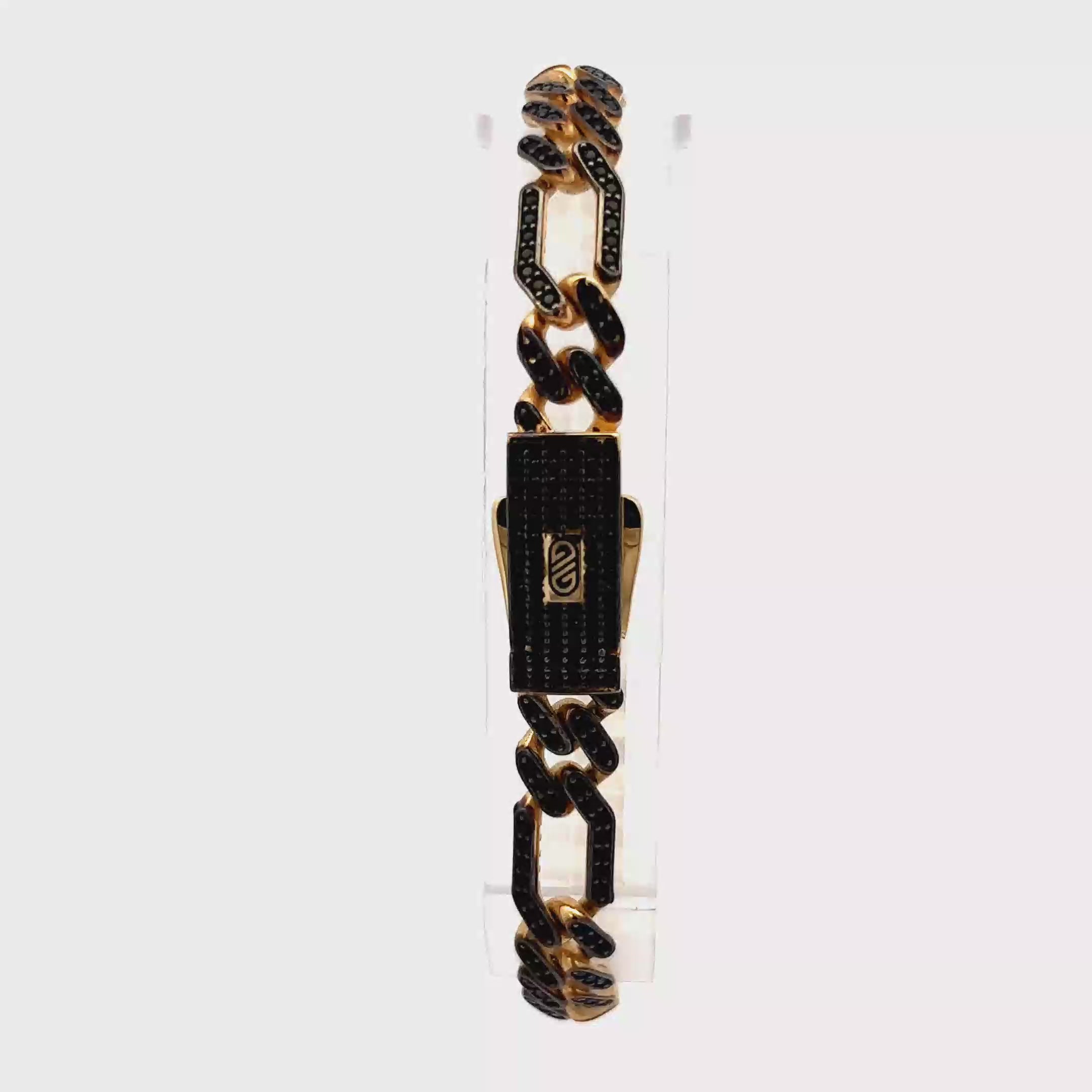 PULSERA DE ORO 14K CON BROCHE