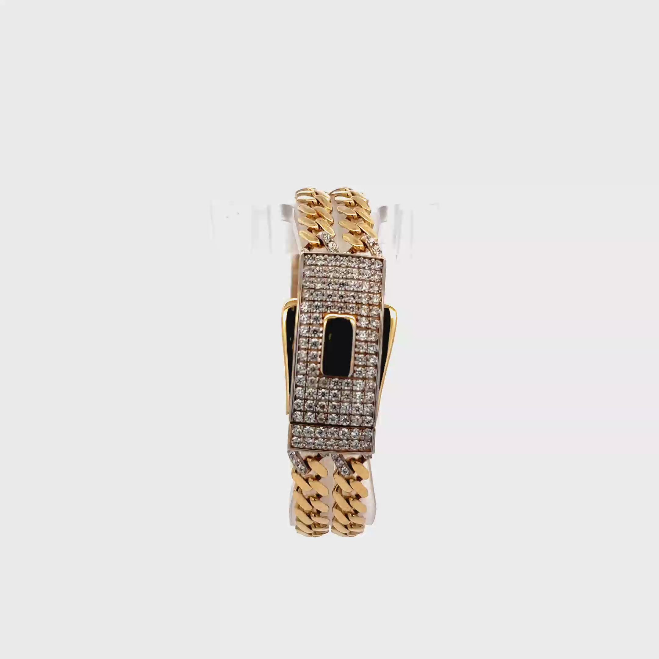 PULSERA DE ORO 14K CON BROCHE