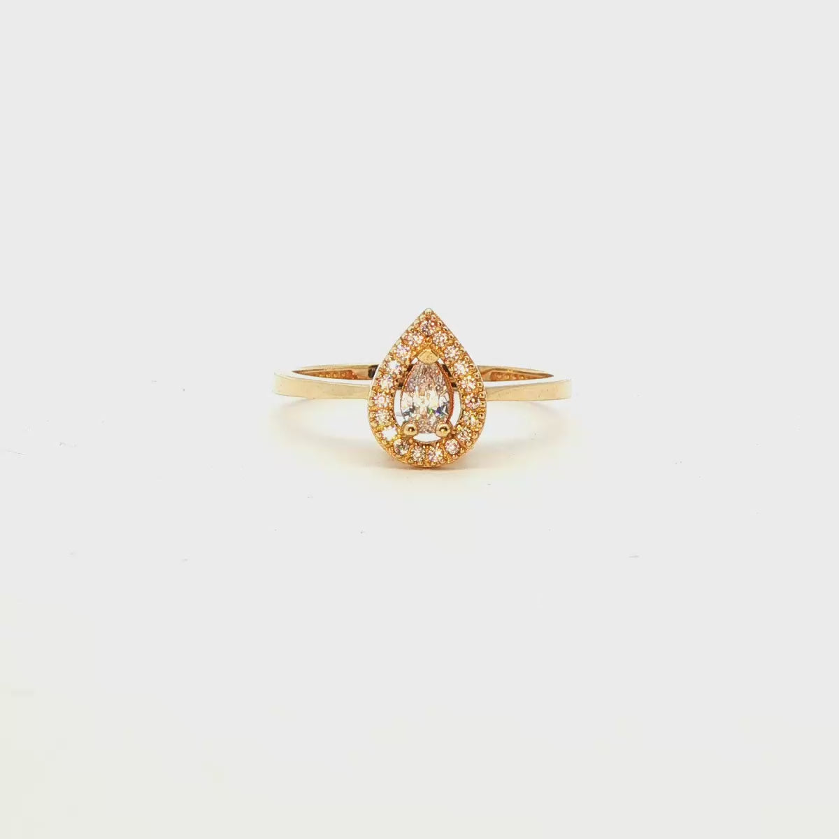 ANILLO EN ORO AMARILLO 14K CON ZIRCONIA