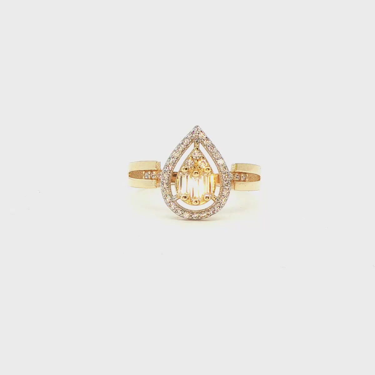 ANILLO SOLITARIO EN ORO AMARILLO 14K CON ZIRCONIA