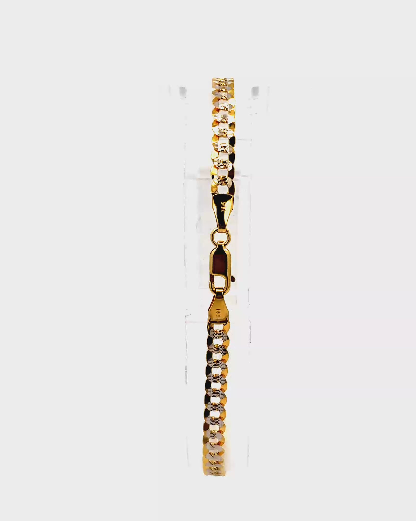 PULSERA BARBADA DE ORO 14K