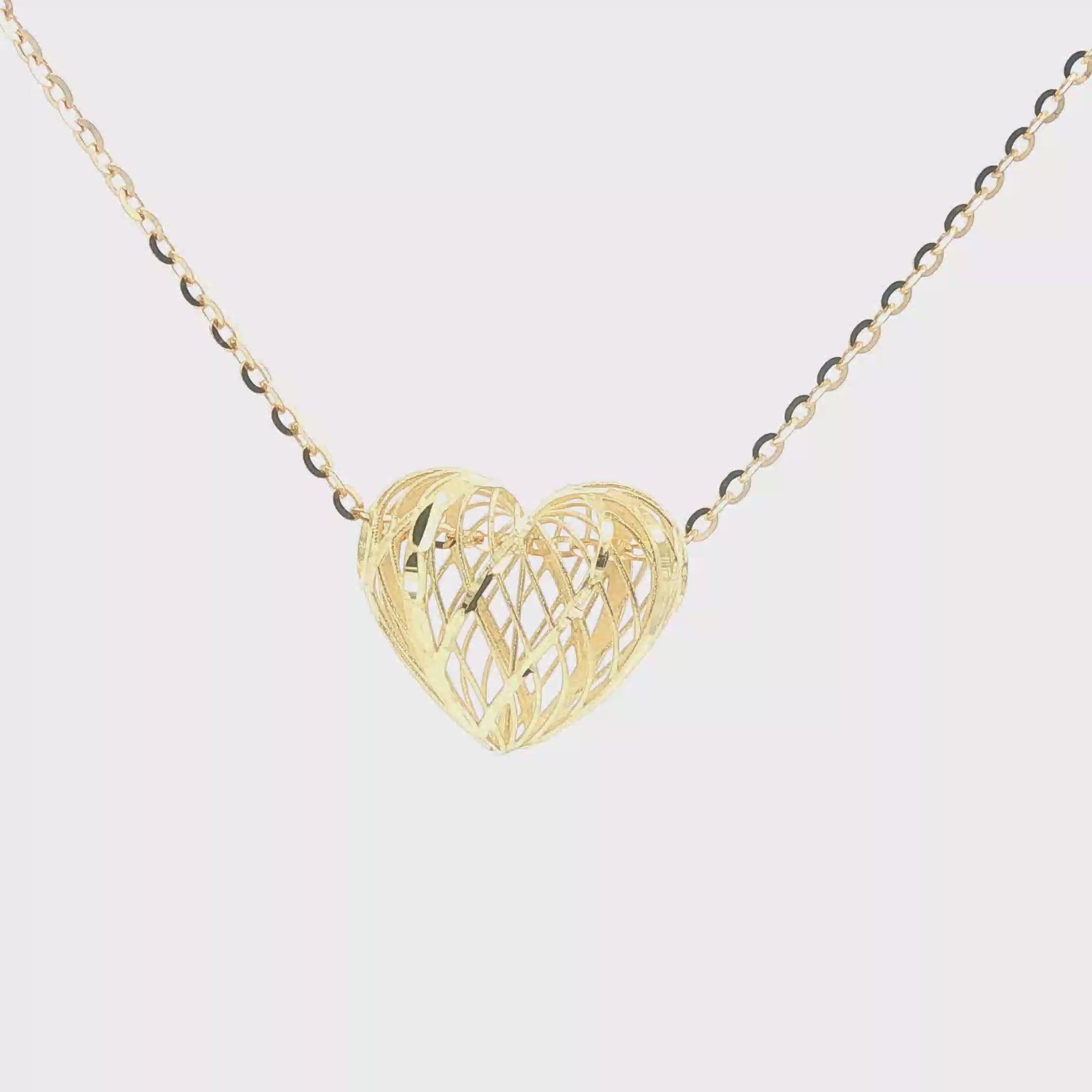 Gargantilla de Corazón en Oro 10K