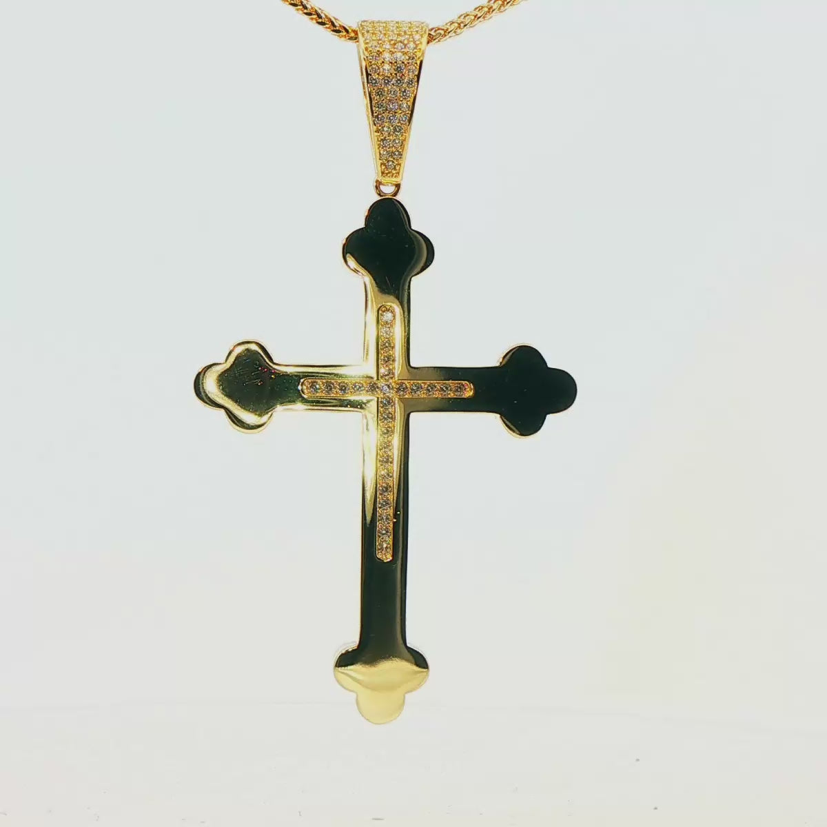 DIJE DE CRUZ EN ORO DE 14K