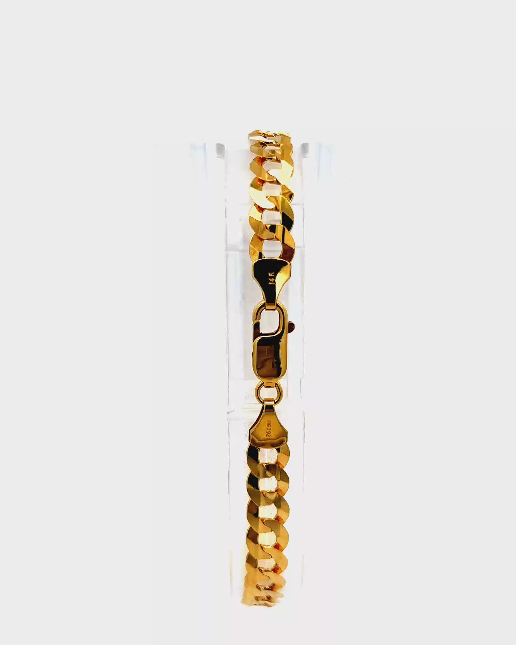 PULSERA BARBADA DE ORO 14K