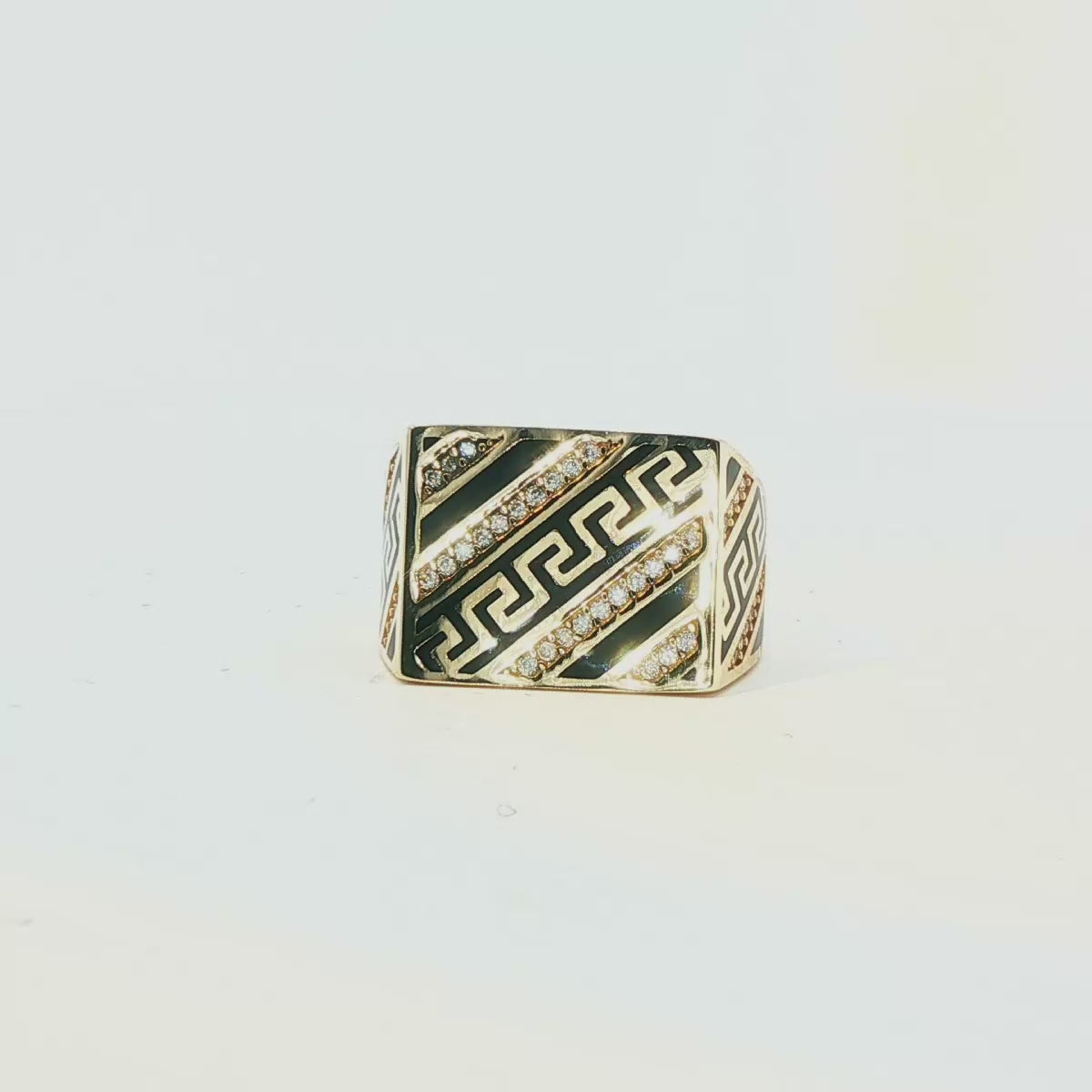 ANILLO DE CABALLERO EN ORO DE 14K