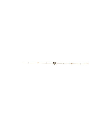 Pulsera Corazón en Oro 14k - AL MAYOREO