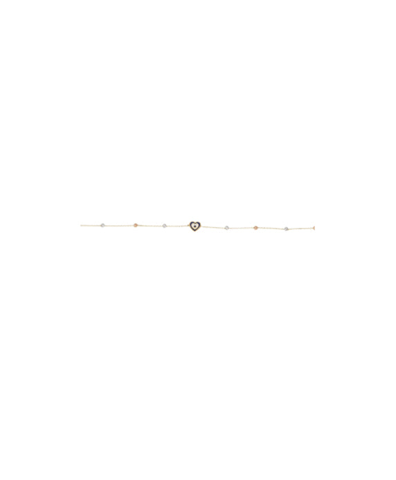Pulsera Corazón en Oro 14k - AL MAYOREO
